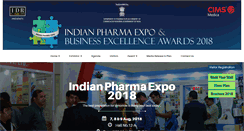 Desktop Screenshot of indianpharmaexpo.com