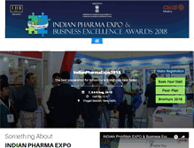 Tablet Screenshot of indianpharmaexpo.com